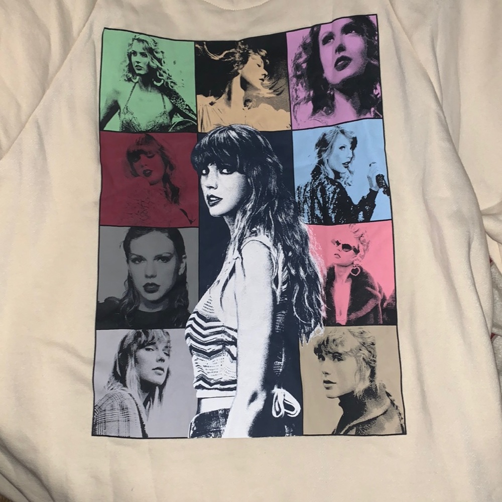 official taylor swift eras tour cream hoodie